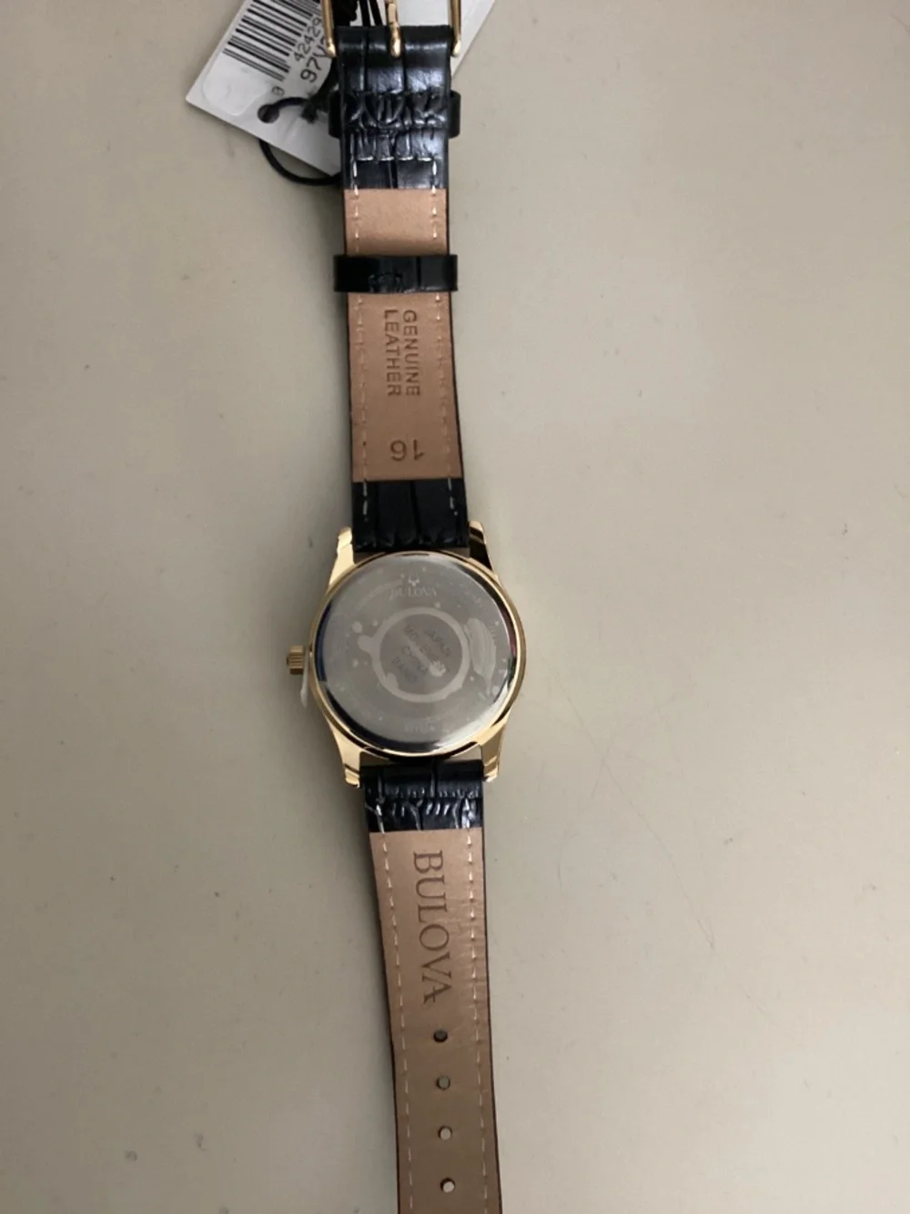 Bulova numerals tone black